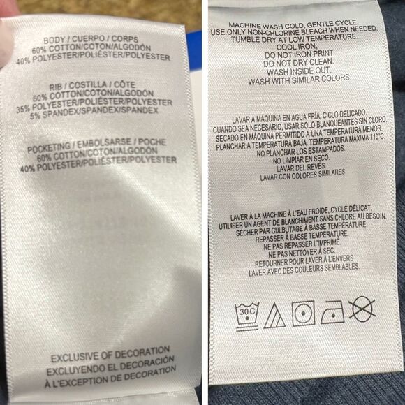 HURLEY - NWT - M Sz L Mid-Weight Fleece Joggers in Coastal Blue - Picture 15 of 15